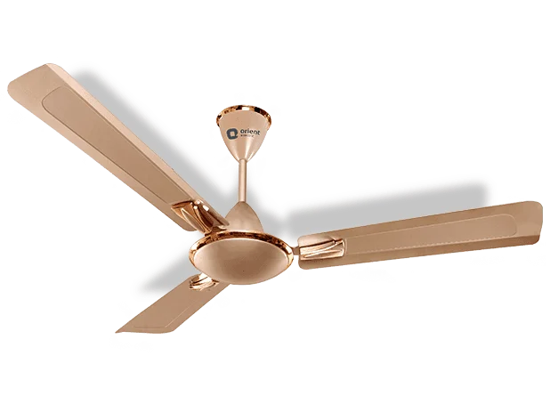 Orient 56" Gratia Ceiling Fan| High Grade Copper, Double Ball Bearing, Advanced PSPO Technology, Topaz Gold