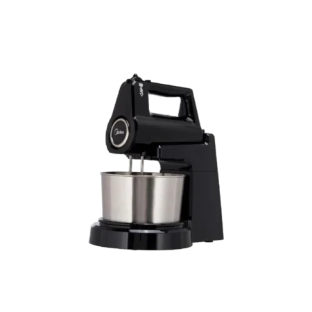 Midea 400W Stand Mixer| 2L Stainless Steel Rotating Bowl, 5-Speed Control w/ Turbo Function, Stainless Steel Double Whisk and Kneading Paddle for Mixing, Whipping and Kneading [HM0293A]