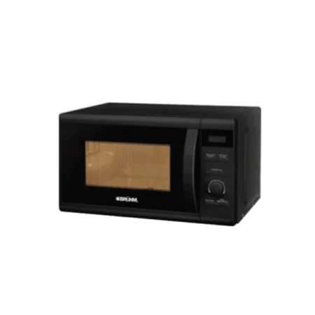 Bruhm 20L Grill Microwave Oven w/ Electronic &  Rotary Dial Controls | 700W, Black [BME-20GMB]