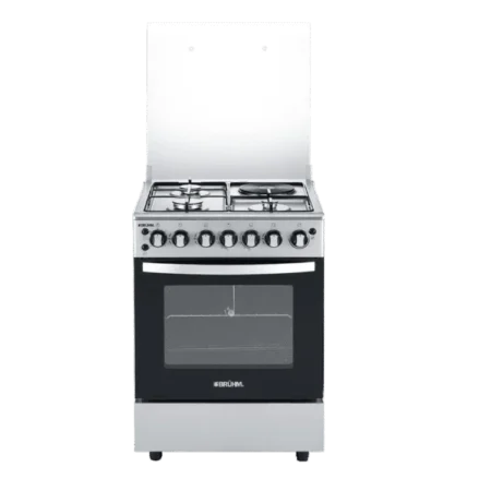 Bruhm 60×60 3 Gas +1 Electric Cooker w/ Grill & Auto Ignition [BGC 6631IS]