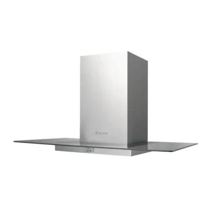 Candy Italian 90cm Chimney Cooker Hood| Electronic Button Control, Stainless Steel + Straight Glass [CVM 970 LX]