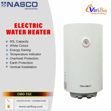 Nasco 80L Storage Electric Water Heater| Vertical Installation [D80-15Z]