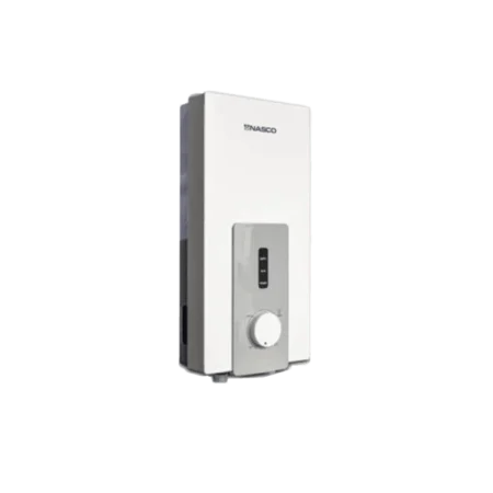 Nasco 4500W Vertical Instant Water Heater w/ Handheld Shower| Splash-proof Tankless Electric Water Heater, Copper Heating Element, Stepless Electronic Control, Built-in Auto Flow Sensor, Grounding Fault Indicator [NAS-H5500]
