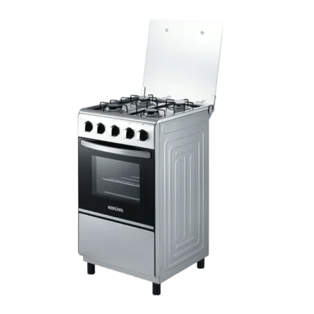 Bruhm 4 Burner 50×50 Gas Cooker | Silver Finish [BGC 5540IF]