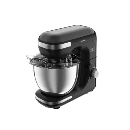 Decakila 600W 5L 7-Speed Stand Mixer| Tilt-Head Food Mixer with Dough Hook, Wire Whip & Beater, Stainless Steel Bowl [KEMX003B]