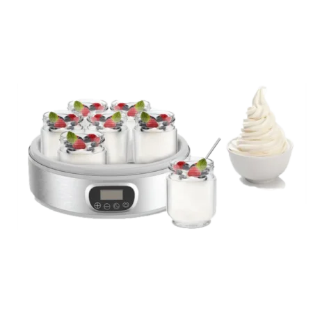 Decakila 18W Automatic Yogurt Making Machine| LCD Display, 200mL per Jar [KEYM001W]