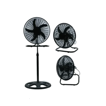 Decakila 18" 3-in-1 (Stand or Desk or Wall) Industrial Fan [KEFC029B]