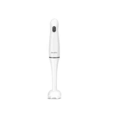 Decakila 350W Immersion Hand Blender| One touch operation with Pulse, Powerful and Quiet DC Motor, Plastic Rod w/ Stainless Steel Blades [KEJB065G]