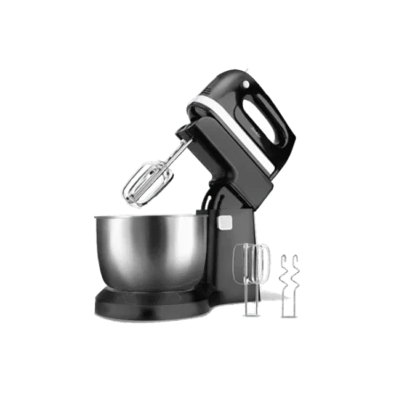 Decakila 250W 3.5L Stand Mixer| 5 Speeds with Turbo, Stainless Stee l Bowl with Automatic Rotation | with Beater, Dough Hook, Whisk, for Wheaten, Salad, Cake [KEMX012B]