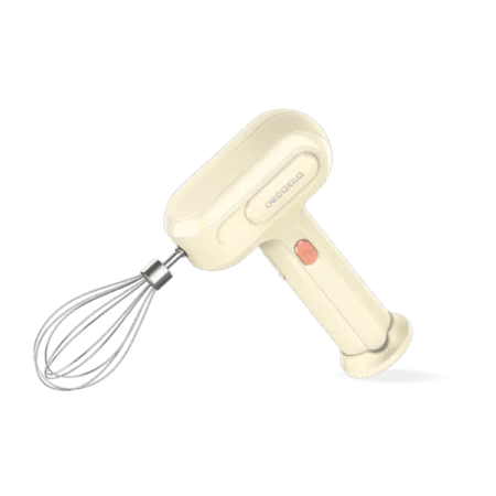 Decakila 25W 3-Speed Rechargeable Cordless Hand Mixer| 1500mAh Lithium Battery, 2pcs Whisk Sticks [KMMX018W]