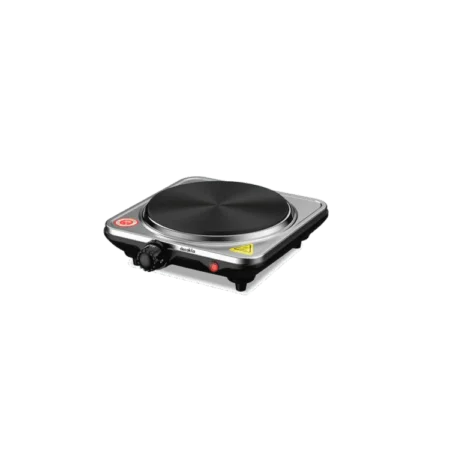 Decakila 1500W Single Burner Hot Plate| Cast Iron Flat Cooking Plate, Stainless Steel Panel, Portable [KECC009M]