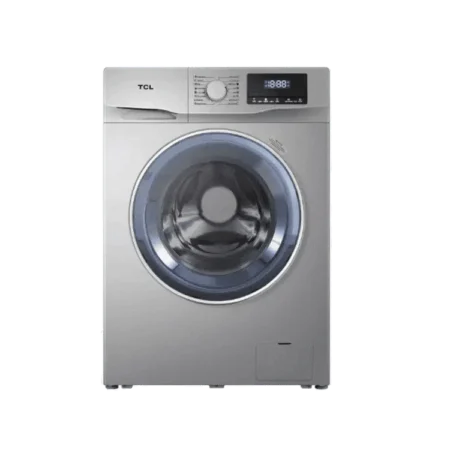 TCL 8kg Front Load Washing Machine| 1200 rpm, Add Garment, LED Display, Drum Clean, Sound Off Function, 24 hours Delay, Memory Backup, Overheating Control [P608FL]
