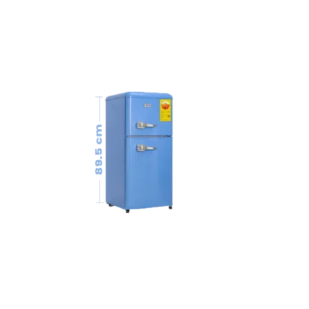 Nasco 86L 2 Door Table Top Refrigerator |  Compact Retro Refrigerator for Apartment, Dorm, Office, Family, Basement, Garage [NASF2-110RT]