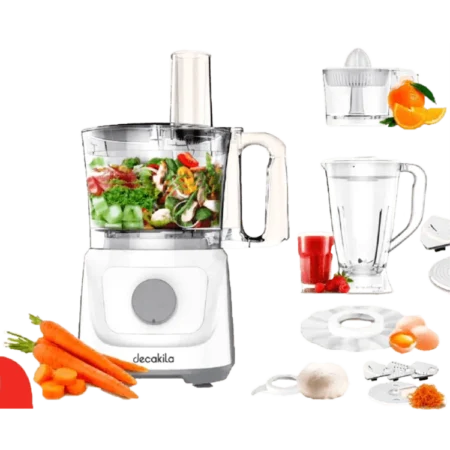 Decakila 6-in-1 Food Processor| Chopping, Slicing, Cutting [KEMG023W]