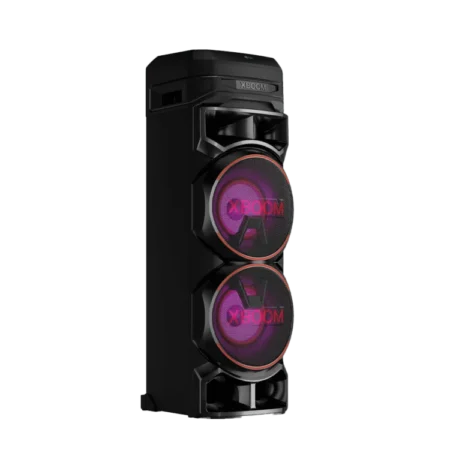 LG 550W XBOOM 2-Way Sound System w/ 4 Speakers (2023) | Dolby Audio, Karaoke & DJ Functions, Lighting, Black [RNC9]