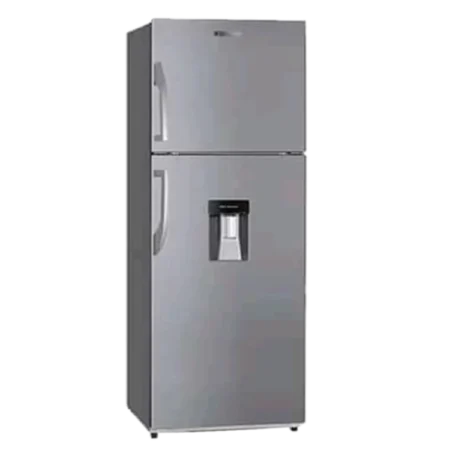 Bruhm 350L 3-Star Frost Free Top Freezer Refrigerator w/ Water Dispenser| 331L Net Capacity, Electronic Temperature Control, Twist Ice Maker, Stainless Steel Door, Inox [BFD-350MN]