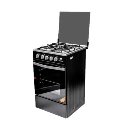 Nasco 4 Burner 50×50cm Gas Cooker w/ Grill |Black [NASGC-SNIPER50TB-G]