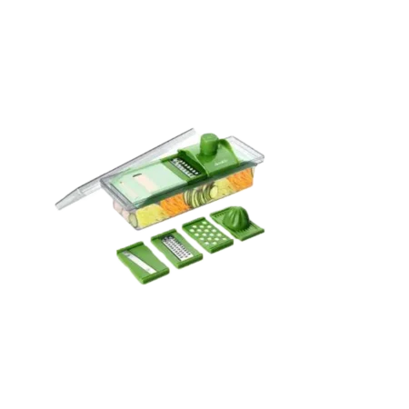 Decakila 6-in-1 Mandoline Slicer for Kitchen| Food Slicer with Hand Holder, Interchangeable Cheese Grater with 6 Blades, Professional Vegetable Slicer for Salad [KMTT083W]