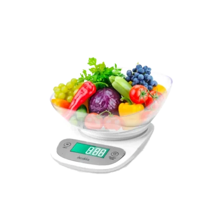 Decakila Kitchen Scale w/ LCD Display| High Precision, 2-5000g, Multiple Unit Covert [KMTT092W]