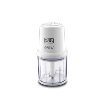 Black & Decker 500mL 2-speed Certical Food Chopper for Chopping, Mincing & Pureeing| 300W Moto, Durable Stainless Steel Blades, Anti-slip Ring for Stable Operation, Dishwasher Safe Removable Parts [SC310-B5]