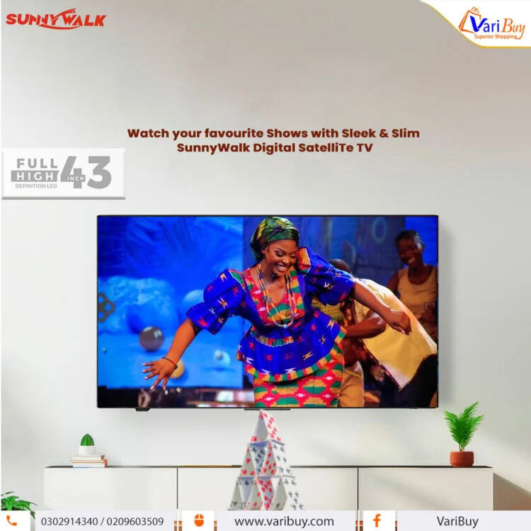 Sunnywalk 43" Full HD Digital Satellite LED TV - Image 2