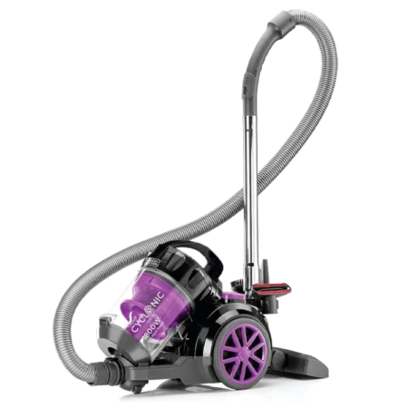 Black & Decker 1800W Bagless Multicyclonic Vacuum Cleaner| 20 kPa Strong Suction Power, 2.5L Dustbowl Capacity, Translucent Canister Design [VM1880-B5]