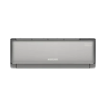 Bruhm 1.0hp 2-Star R32 Premium Smart WiFi Inverter AC | Black Series, Metal Polished Indoor Panel, Golden Fin, Fast Cooling [BAS-09ICQB]