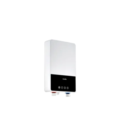 Decakila 7600W Powerful Instant  Electric Water Heater w/ LCD Control Panel| IPX4 Waterproof Grade, 0.05MPa, White [KEWH003G]