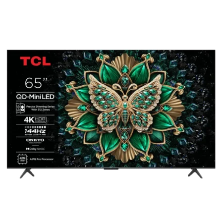 TCL 65" C6K Premium QD-Mini LED TV (2025)| QLED with Mini LED, Ultra Slim Design, Game Master, HVA Panel Technology, High HDR Brightness, Powerful Light-emitting Chip, Dynamic Lighting Bionic Algorithm, 144Hz Native Refresh Rate [65C6K]