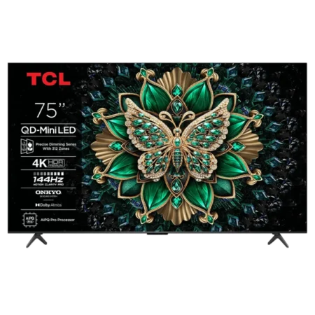 TCL 75" C6K Premium QD-Mini LED TV (2025)| QLED with Mini LED, Ultra Slim Design, Game Master, HVA Panel Technology, High HDR Brightness, Powerful Light-emitting Chip, Dynamic Lighting Bionic Algorithm, 144Hz Native Refresh Rate [75C6K]