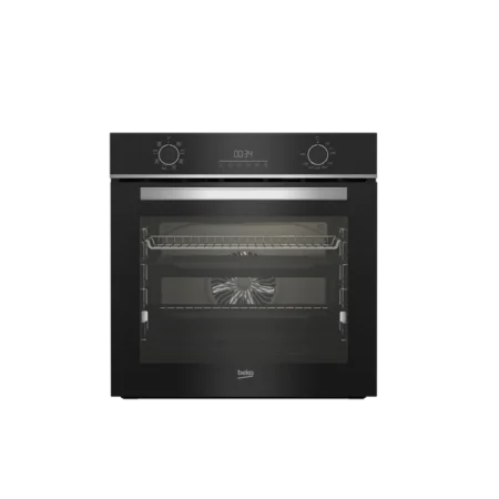 Beko 60cm Built-in Multi-functional Electric Oven w/ Touchscreen| LED Display, Halogen Illumination, Electric Grill, Black [BBIM 14300BCCH]