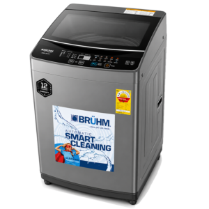 Bruhm 15kg Big Capacity Full Auto Top Load Washing Machine| Powerful Motor, Magic Cleaning Filter, Power-off Memory, Stainless Inner Tub, Child Lock, Premium Design, LED Display [BWA-150G]
