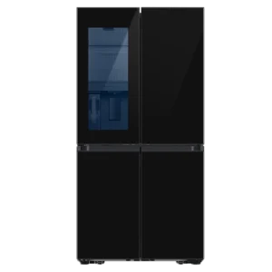 Samsung 650L Bespoke French Door Series 9 Fridge-Freezer w/ See Through Beverage Center™| SmartThings AI Energy Mode, Clean Black, Triple Cooling [RF65DB970E22]