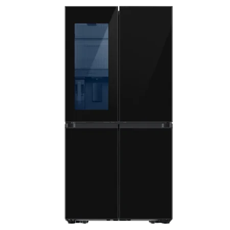 Samsung 650L Bespoke French Door Series 9 Fridge-Freezer w/ See Through Beverage Center™| SmartThings AI Energy Mode, Clean Black, Triple Cooling [RF65DB970E22]