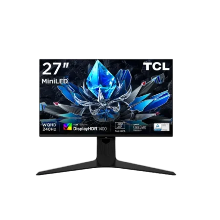 TCL 27" 2K 240Hz QD-Mini Curved Gaming LED Monitor (2024) | 2560×1440 QHD, Ultra-high Peak Brightness, 10-bit Colour Depth, Ultimate Gaming, FreeSync Premium & G-Sync Compatible  [27R73Q]