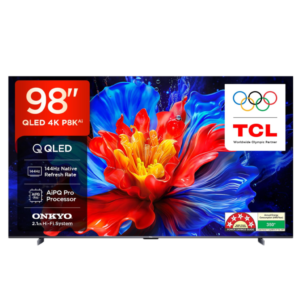 TCL 98" P8K QLED Google TV (2025) |144Hz Native Refresh Rate, Game Master, Superwide Gameview, Hands-free Voice Control [98P8K]