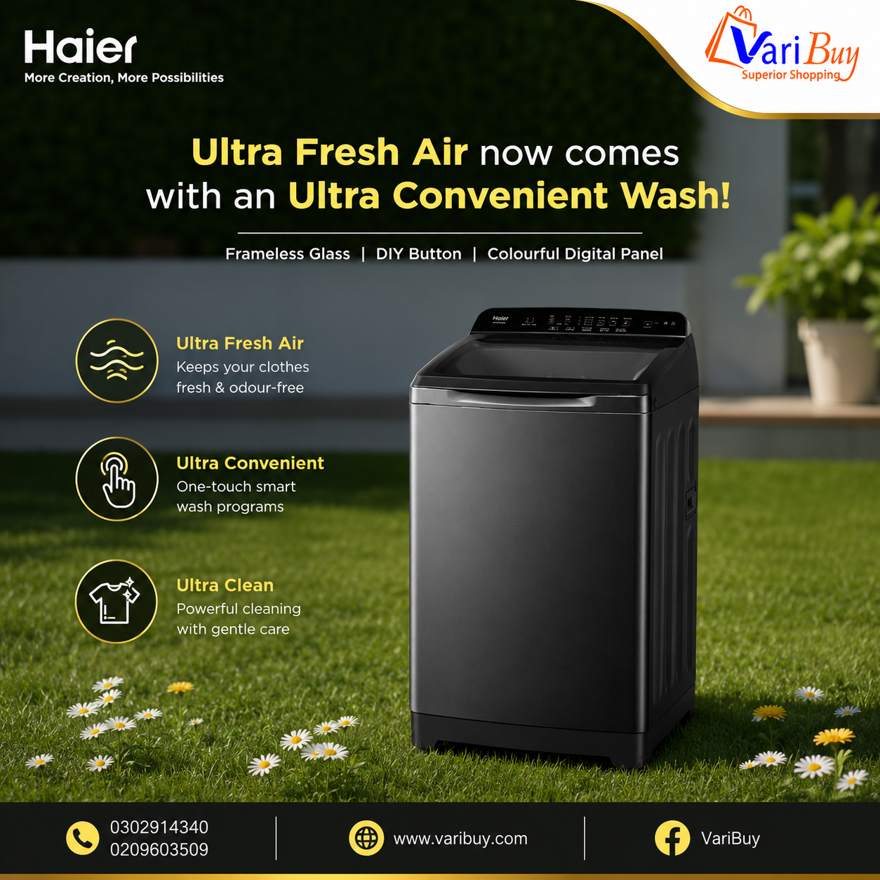 HAIER HWM-100-B1678ES8 WASHER