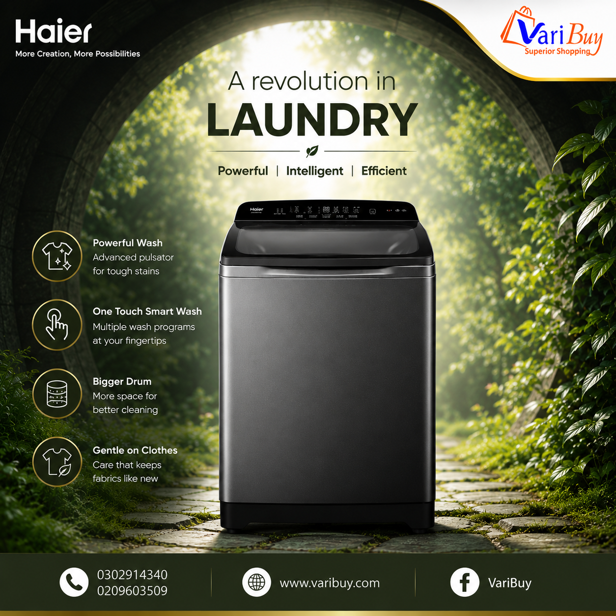 HAIER HWM-100-B1678ES8 WASHER.