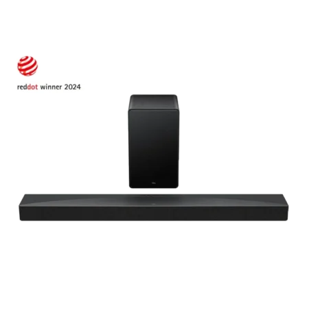 TCL 580W Q65H 5.1ch High-end Home Theater Soundbar w/ Wireless Subwoofer| QLED Sound 5.1Ch. Sound Bar with Dolby Atmos, DTS:X, Ray Danz Technology, Wireless Subwoofer and Bluetooth Music Streaming [Q65H]