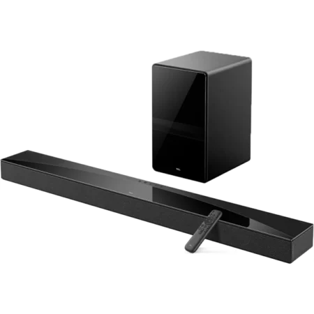 TCL 620W Q Class 5.1.2Ch. Soundbar with Dolby Atmos, Ray Danz Technology, and Wireless Subwoofer| QLED Sound, RayDanz Technology Dolby Atmos & DTS:X Soundbar with Wireless Subwoofer, Connection via HDMI 2.1 and BT 5.3 [Q75H]