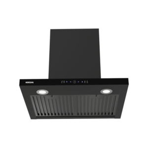 Bruhm 60cm T-Shape Cooker Hood w/ 3-Speed Touch Sensor Control| Matt-Black, Baffle Filters,  Bright LED Lights [BHT-60FB]
