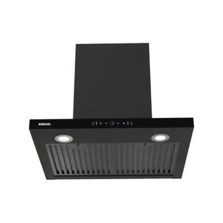 Bruhm 60cm T-Shape Ducted Cooker Hood w/ 3-Speed Touch Sensor Control| Matt-Black, Bright LED Lights [BHT-60FB]