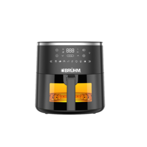 Bruhm 5.7L 1750W Air Fryer w/ LED Digital Display| Touch Control Panel, Rapid Air Circulation System, 8 Preset Functions [BFE-571750B]