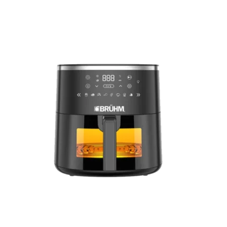 Bruhm 5.7L 1750W Air Fryer w/ LED Digital Display| Touch Control Panel, Rapid Air Circulation System, 8 Preset Functions [BFE-571750B]
