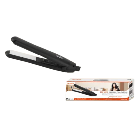 Decakila 25W Hair Straightener|  PTC Heating Element,  Red LED Indicator Light, With Lock Function [KEHS013W]