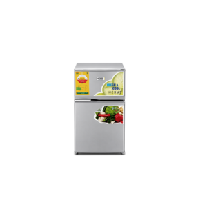 Nexus 80L Table Top Double Door Refrigerator | Mini Fridge with Freezer, Dual Door Refrigerator with Adjustable Temperature & Removable Glass Shelves, Mini Fridge for Dorm [NX-RF-130G]