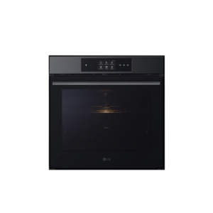 LG 60cm Built-in Instaview Electric Oven, Air Fryer|  76L Capacity, Air Fry, Air Sous-Vide, EasyClean™, Touch Display 4.3", Air Fry, Sous Vide, Pizza Mode, EasyClean Cleaning, Pyrolysis, Wi-Fi, Cushioned Hinges, Matte Black Steel [WSED7665B]