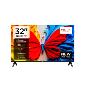 TCL 32" 2K Full HD Smart QLED Direct LED Android Smart HDR Bezel-less TV (2025)| Immersive Dolby Audio, Bluetooth, Slim Design [32S5K]