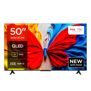 TCL 50" 2K Full HD Smart QLED Direct LED Android Smart HDR Bezel-less TV (2025)| Immersive Dolby Audio, Bluetooth, Compatible with Google Cast & Google Home, Slim Design [50S5K]