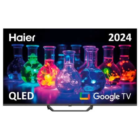 Haier 55" QLED 4K UHD Google Smart Bezel-less TV (2024) | Dolby Audio, Voice control with Google Assistant, Smart Remote Control, Google Assistant, Gaming 120Hz, Bluetooth 5.1, DBX TV [H55S80EUX]